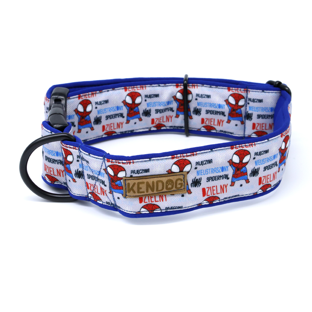 Handmade dog collar - Spiderman - KenDog